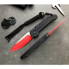 Полуавтоматический складной нож Microtech Large UDT (Underwater Demolition Team) "Sith Lord" 135-1SL, сталь M390 Red Blade, рукоять алюминий