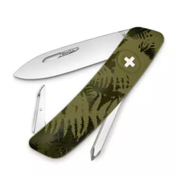 Швейцарский нож SWIZA C02 Camouflage, 95 мм, 6 функций, хаки