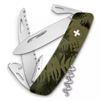 Швейцарский нож SWIZA C05 Camouflage, 95 мм, 12 функций, хаки