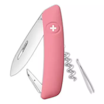 Швейцарский нож SWIZA D01 Standard, 95 мм, 6 функций, розовый