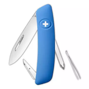 Швейцарский нож SWIZA D02 Standard, 95 мм, 6 функций, синий