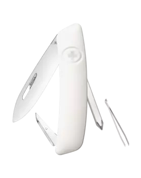 Швейцарский нож SWIZA D02 Standard, сталь 440, 95 мм, 6 функций, белый