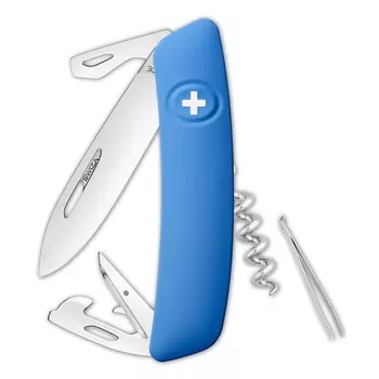 Швейцарский нож SWIZA D03 Standard, 95 мм, 11 функций, синий