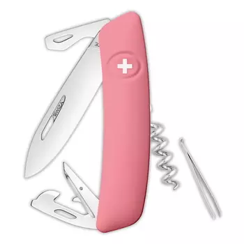 Швейцарский нож SWIZA D03 Standard, 95 мм, 11 функций, розовый