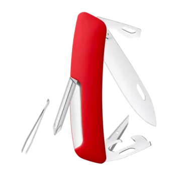 Швейцарский нож SWIZA D04 Standard, 95 мм, 11 функций, красный