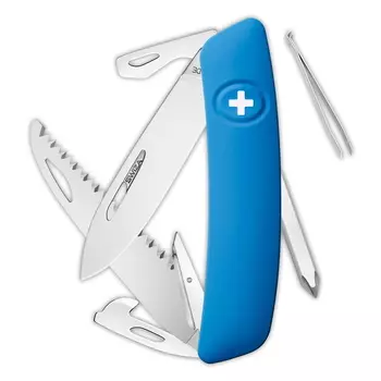 Швейцарский нож SWIZA D06 Standard, 95 мм, 12 функций, синий