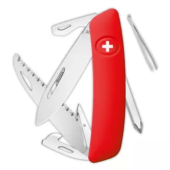 Швейцарский нож SWIZA D06 Standard, 95 мм, 12 функций, красный