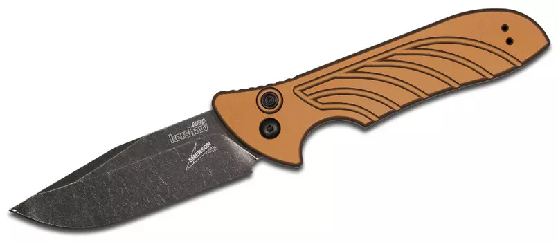 Складной автоматический нож Kershaw Launch 5 Brown K7600EBBW, сталь CPM 154, рукоять алюминий