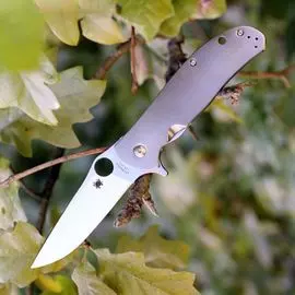 Складной нож Advocate by Gayle Bradley - Spyderco C214TIP, сталь Crucible CPM® M4™ High Speed Satin Plain, рукоять титан