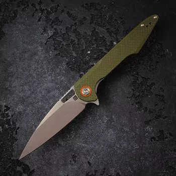 Складной нож Artisan Archaeo, сталь D2, рукоять G10, green