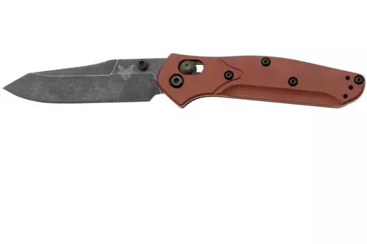 Складной нож Benchmade Mini Osborne сталь Magnacut, рукоять Burnt Copper Aluminum
