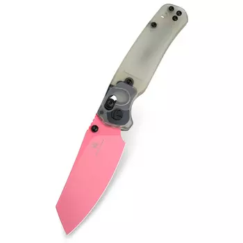 Складной нож Bestech Knives Cicada's Wing, сталь 10Cr15MoV, рукоять Ultem, розовый/серый