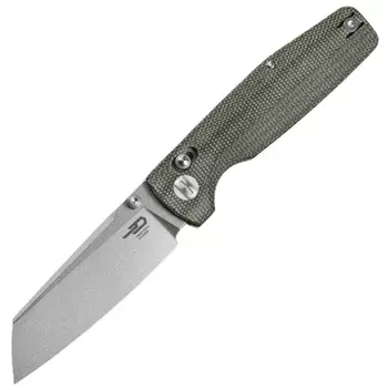 Складной нож Bestech Knives Slasher, сталь D2, рукоять микарта, зеленый