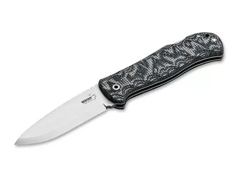 Складной нож Boker Plus Spain Bushcraft Folder Granito 01BO380, сталь 12С27, рукоять микарта