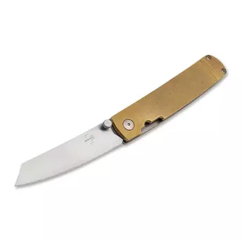 Складной нож Boker Tenshi Brass, сталь VG-10, рукоять латунь