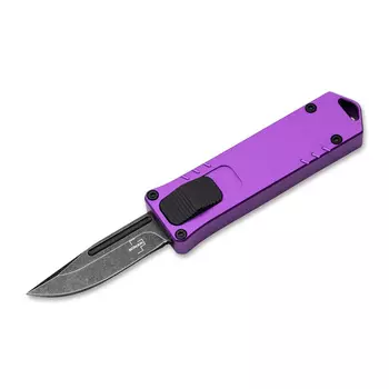 Складной нож Boker USB OTF Purple, сталь D2, рукоять 6061 T-6 Aluminium фиолетовый