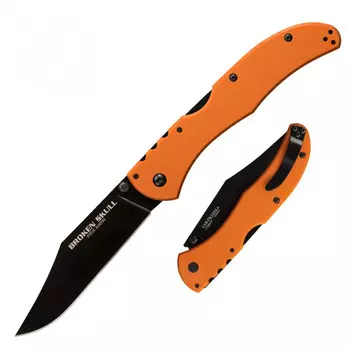 Складной нож Broken Skull I (Orange) - Cold Steel 54SBOR, сталь CTS® XHP Alloy, рукоять G10 оранжевый