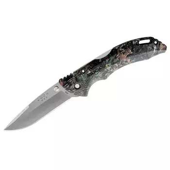 Складной нож Buck Bantam Realtree Xtra Green, сталь 420НС, рукоять зеленый нейлон