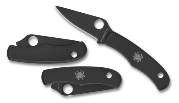 Складной нож Bug Black Spyderco, сталь 3Cr, рукоять Stainless