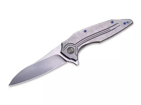 Складной нож Bullit WE Knife, сталь CPM-S35VN, рукоять титан, серебристый