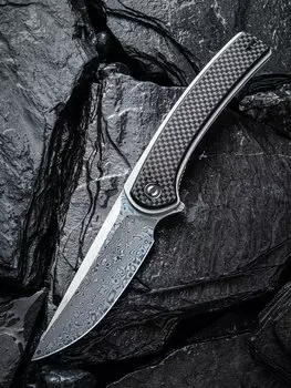 Складной нож CIVIVI Asticus carbon, Damascus