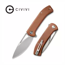 Складной нож CIVIVI BRiffle, сталь 14C28N, Brown Micarta