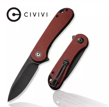 Складной нож CIVIVI Elementum, сталь D2, Red G10