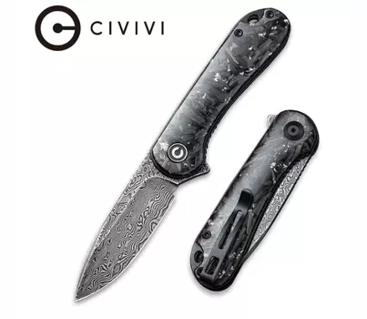 Складной нож CIVIVI Elementum, сталь Damascus, Carbon Fiber