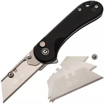 Складной нож CIVIVI Elementum Utility, сталь 6Cr13, рукоять алюминий, черный