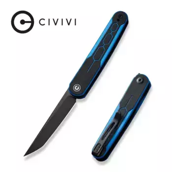 Складной нож Civivi KwaiQ, сталь Nitro-V, рукоять G10, синий