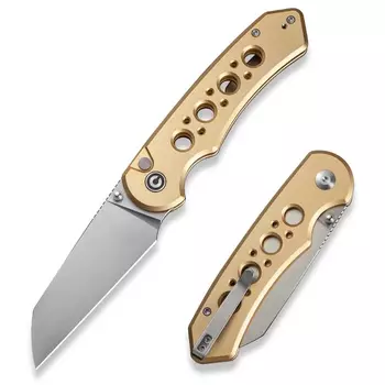 Складной нож CIVIVI Pragma Prime, сталь 14C28N, рукоять алюминий, шампань