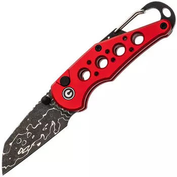 Складной нож CIVIVI Pragma, сталь Damascus, рукоять алюминий, красный