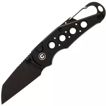 Раскладной нож CIVIVI Pragma, сталь Nitro-V с покрытием Black Stonewash, рукоять алюминий, черный