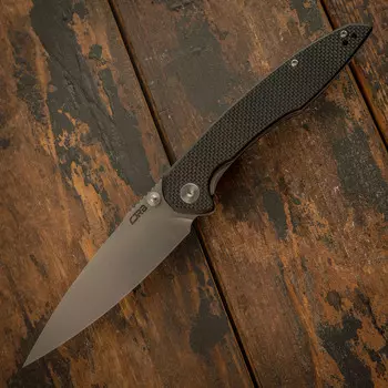 Складной нож CJRB Centros, сталь D2, рукоять G10, Black