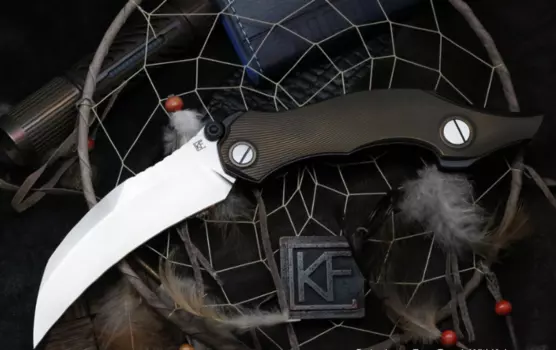 Складной нож CKF Krokar Ti knife, сталь M390, рукоять Titanium