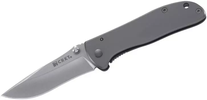 Складной нож CRKT Drifter Satin, сталь 8Cr14MoV, рукоять нержавеющая сталь
