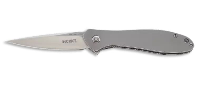 Складной нож CRKT Eros Large - Flat Handle, сталь AUS 8, рукоять сталь 420J2