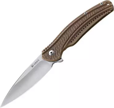 Складной нож CRKT Ripple Bronze, сталь Acuto 440, рукоять нержавеющая сталь 420J2