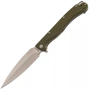 Складной нож Dagger Vendetta Olive DL, сталь 8cr14mov, рукоять FRN желтый
