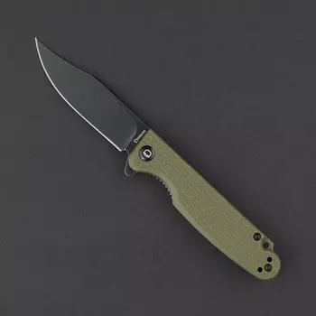 Складной нож Daggerr Leprechaun olive BW DL, сталь 8Cr14MoV, рукоять FRN
