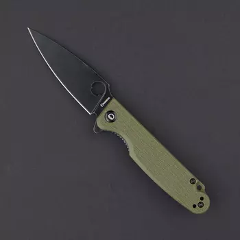 Складной нож Daggerr Piranha olive BW DL, сталь 8Cr14MoV, рукоять FRN