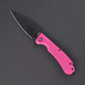 Складной нож Daggerr Resident BW, сталь 8Cr14MoV, рукоять FRN, розовый
