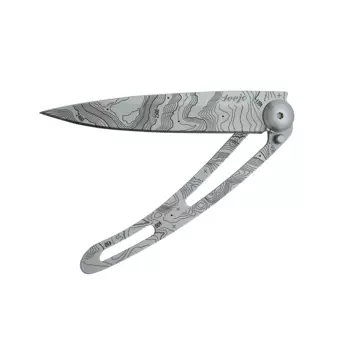 Складной нож DEEJO TATTOO BLACK 37G, Topographie