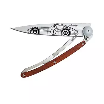 Складной нож Deejo Tattoo Racing Car 37G, Coral wood