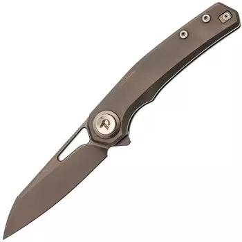 Складной нож Dr.Tech D4281G, сталь M390, рукоять TC4, серый