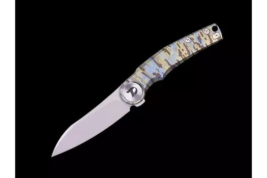 Складной нож Dr.Tech D9618C, сталь M390, рукоять титан, камуфляж
