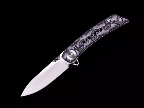 Складной нож Dr.Tech W3610MG, сталь 14C28N, рукоять микарта, Pattern Gray