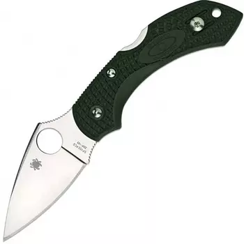 Складной нож Dragonfly 2 British Racing - Spyderco 28PGRE2, сталь ZDP-189 Satin Plain, рукоять термопластик FRN зелёный