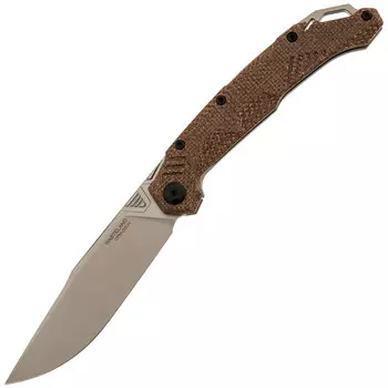 Складной нож Fat Dragon Wasteland 13, сталь CPM-S35VN, рукоять G10, коричневый