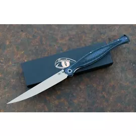 Складной нож филейный Лаврак, сталь AUS-8, синий